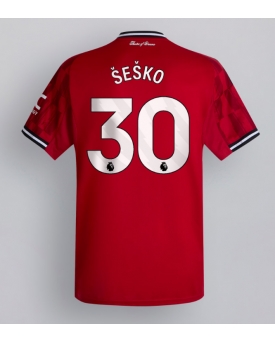 Billige Fotballdrakt Manchester United Benjamin Sesko #30 Replika Hjemmedrakt 2025-26 Kortermet Billige Fotballdrakt Manchester United Benjamin Sesko #30 Replika Hjemmedrakt 2025-26 Kortermet